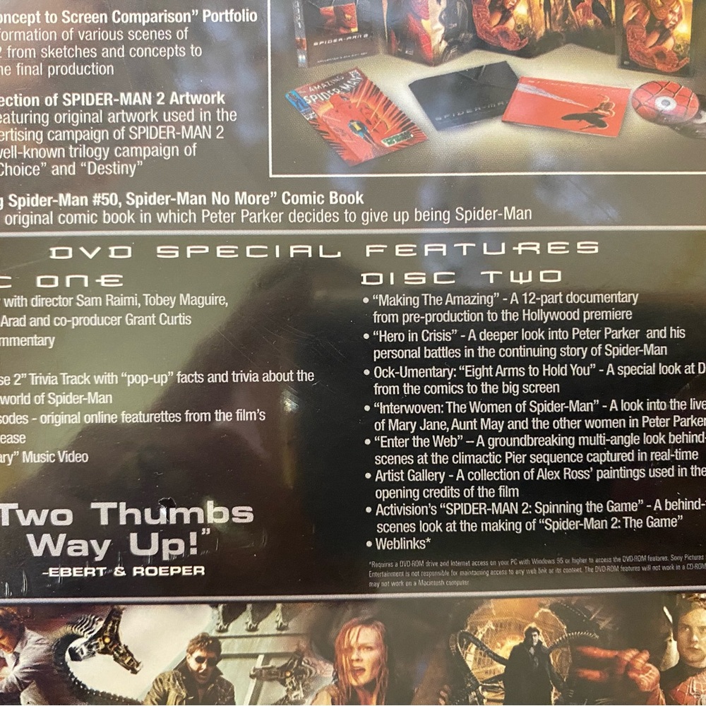 Spider-Man 2 Limited Edition Collector's DVD Gift set NEW still in wrapper - Picture 7 of 9